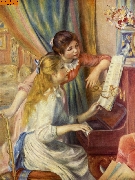 Zwei M�dchen am Klavier nach Renoir